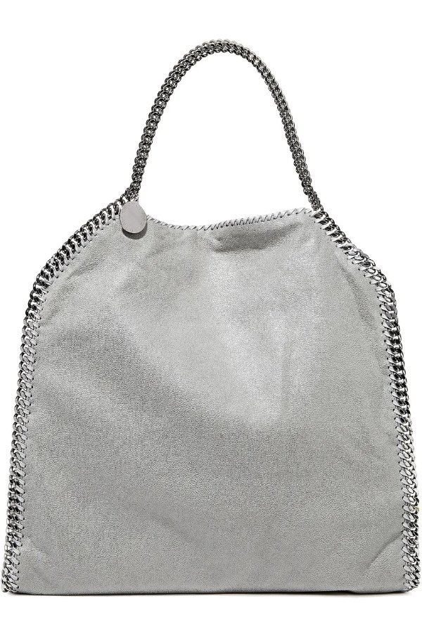 Falabella faux brushed-leather tote