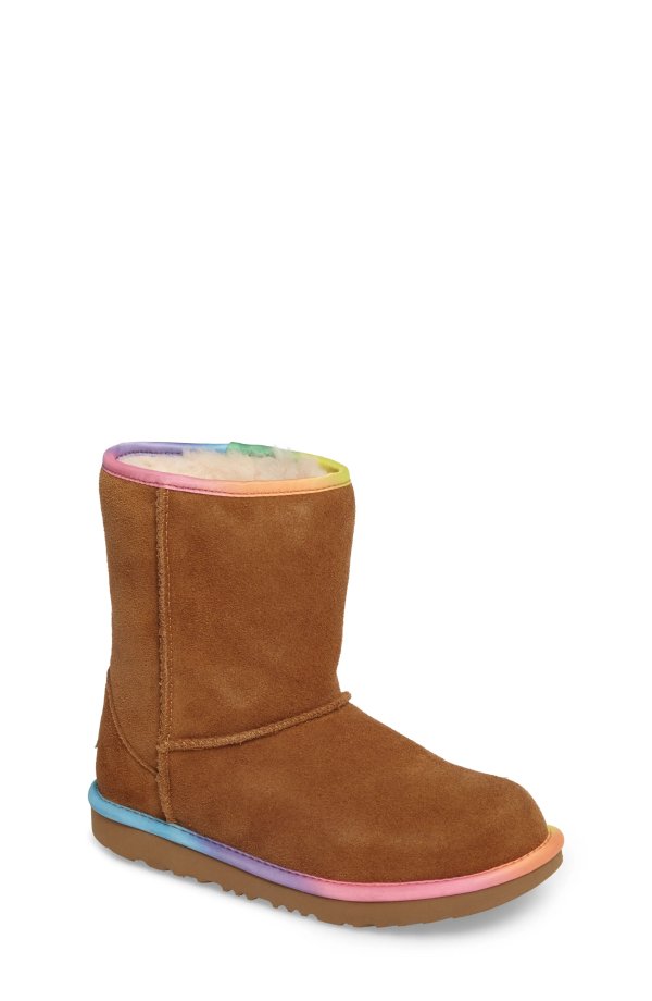 Rainbow Genuine Shearling Lined Boot(Toddler)