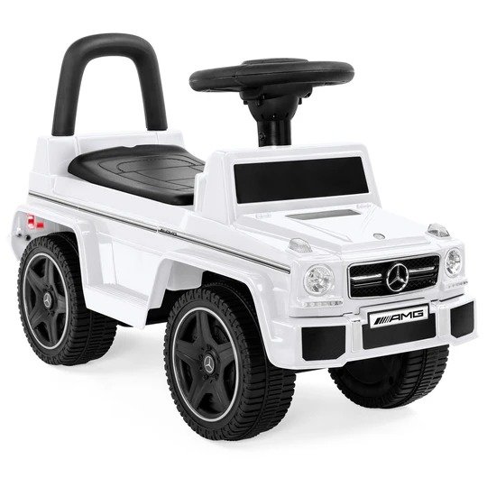 Kids Luxury Mercedes G63 Convertible Foot-to-Floor Push Car Ride- On Buggy