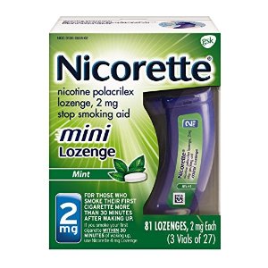 Nicorette mini Nicotine Lozenge Mint 戒烟薄荷糖-81个