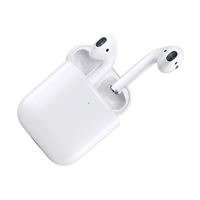 AirPods with Wireless Charging Case (2nd Generation); Dual Beamforming Microphones, Up to 5 hours of Listening Time - - Micro Center