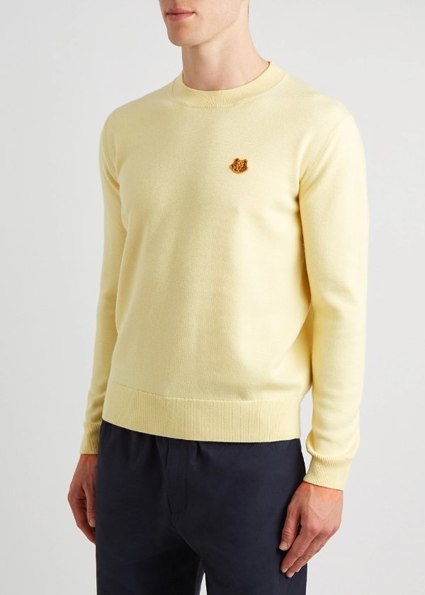 Pale yellow wool jumper