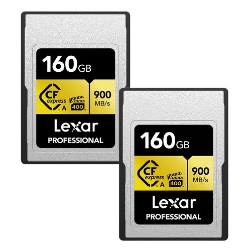 160GB Professional CFexpress Type A Card GOLD Series (2-Pack)