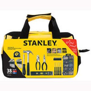 Stanley 38件套家庭用工具套装(含工具袋)