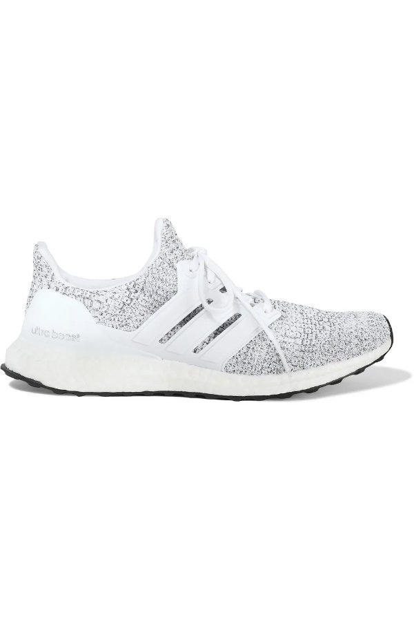 UltraBOOST rubber-trimmed stretch-knit sneakers