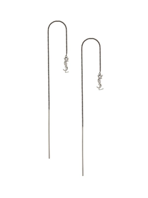 Opyum YSL Long Threader Earrings In Metal