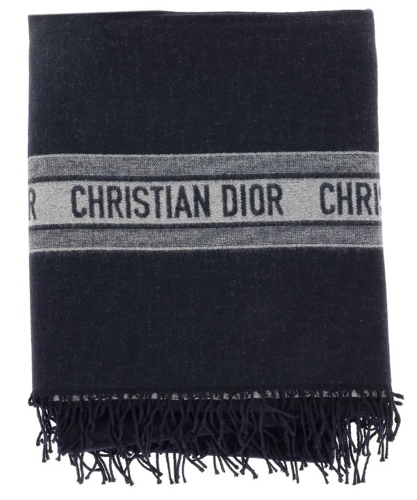 Dior 老花羊绒大围巾