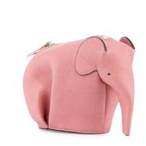Loewe Leather Elephant Coin Purse, Pink Candy @ Bergdorf Goodman