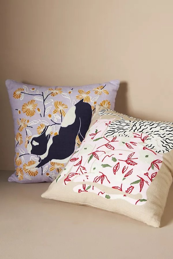 Embroidered Connell Pillow