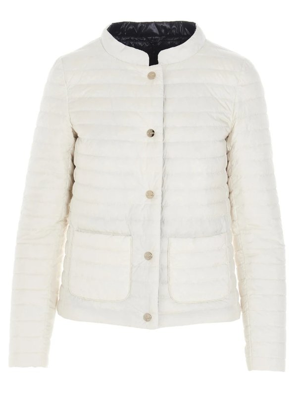 Buttoned Reversible Down Jacket