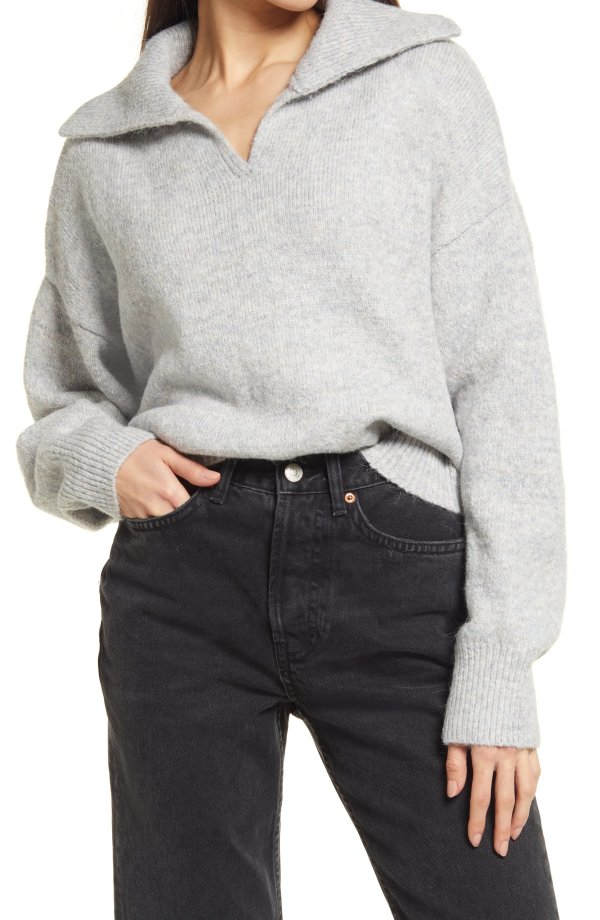 Relaxed Collar Sweater