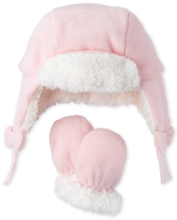 Baby Girls Fleece Trapper Hat