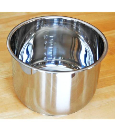 Instant Pot Inner Pot with 3 Ply Bottom, 6 quart, Stainless Steel