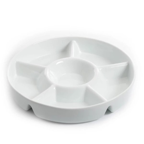 Our Table™ Simply White Chip and Dip Server | Bed Bath & Beyond | Bed Bath and Beyond