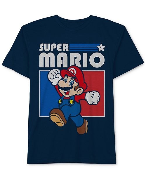 Big Boys Super Mario-Print Cotton T-Shirt