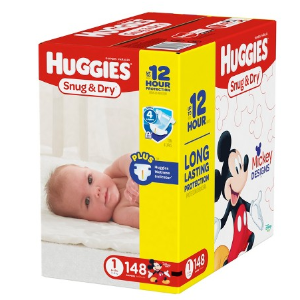 Huggies Snug & Dry 纸尿布两大箱 超低平均每片$0.085