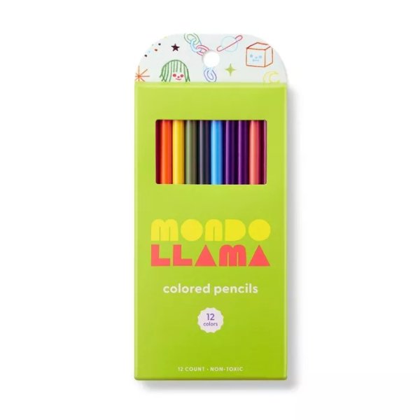 Mondo Llama 12色绘画铅笔