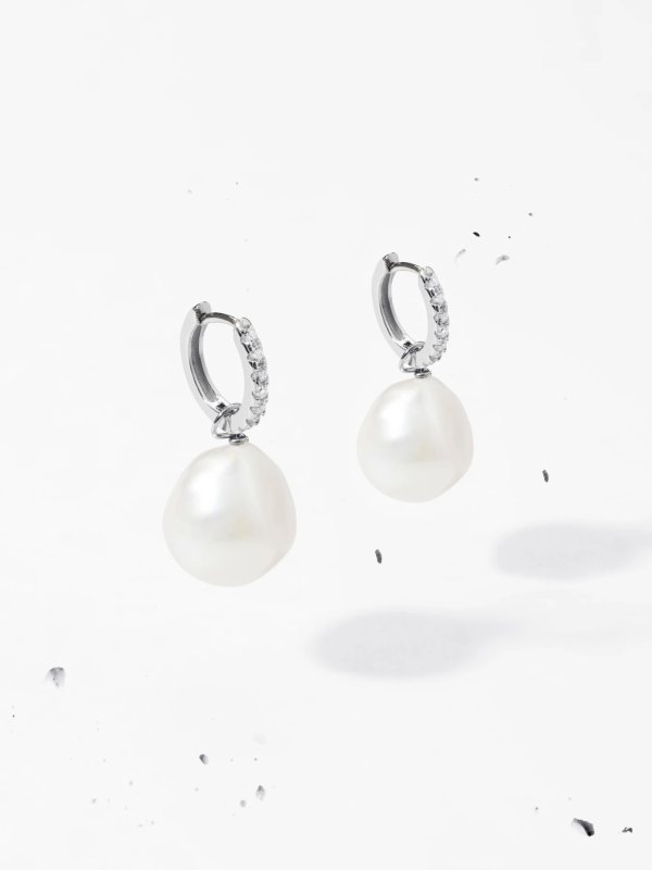 Pearl Pendant (pair) - 925 Sterling Silver