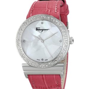 Salvatore Ferragamo Women's Grande Maison Diamond-Accented Stainless Steel Watch