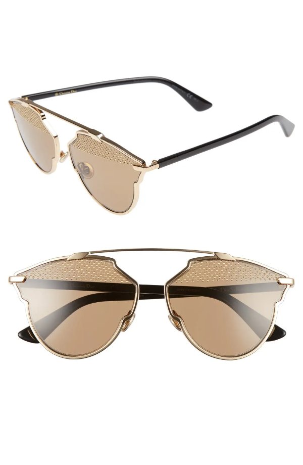 Women's 59mm So Real Stud Brow Bar Sunglasses