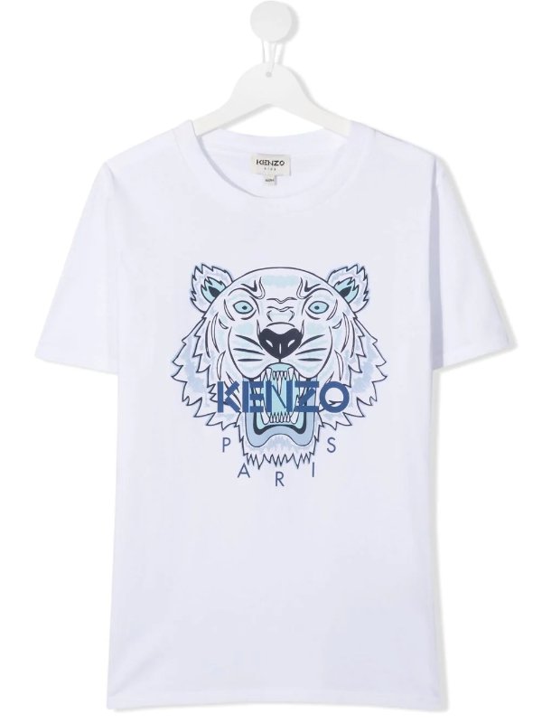 tiger logo-print T-shirt