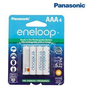 Panasonic Eneloop AAA Ni-MH Pre-Charged Rechargeable Batteries