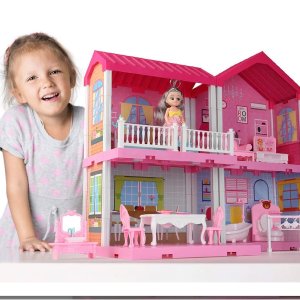 TEMI Dollhouse Dreamhouse Building Toys