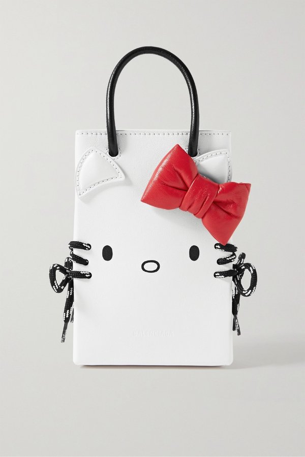 + Hello Kitty mini printed leather shoulder bag