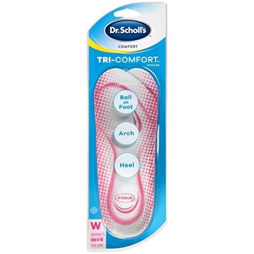 Dr. Scholl’s Comfort Tri-Comfort Insoles for Women, 1 Pair, Size 6-10