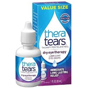 TheraTears Eye Drops for Dry Eyes, Dry Eye Therapy Lubricant Eyedrops, Provides Long Lasting Relief, 30 mL, 1 Fl Oz (Pack of 1) Value Size