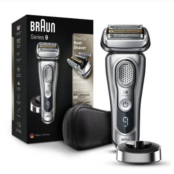 Braun Series 9 9330s Mens Wet Dry Electric Shaver with Charging Stand