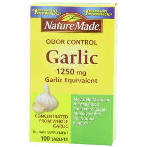 Nature Made Odor Control Garlic, 1250mg, 100 Tabs 
