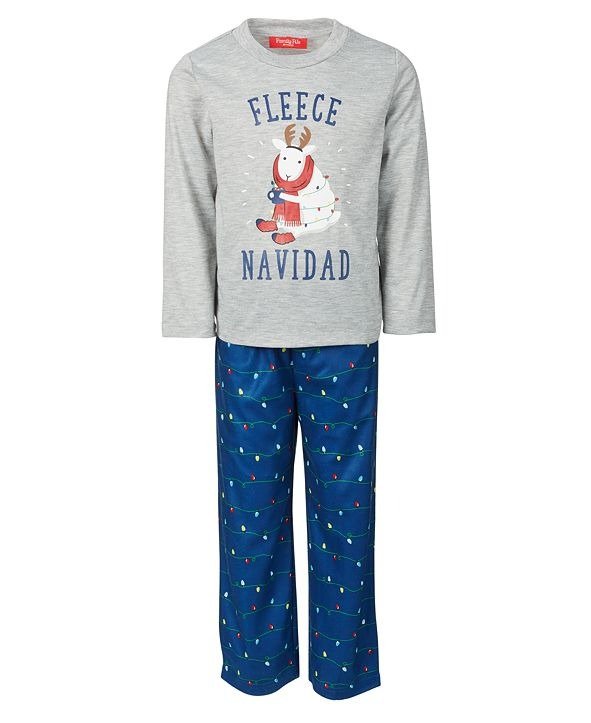 Matching Kids Fleece Navidad Family Pajama Set, Created for Macy's