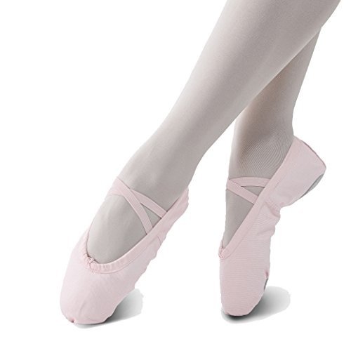 STELLE Girls Canvas Ballet Slipper/Ballet Shoe/Yoga Dance Shoe (Toddler/Little Kid/Big Kid/Women/Boy)