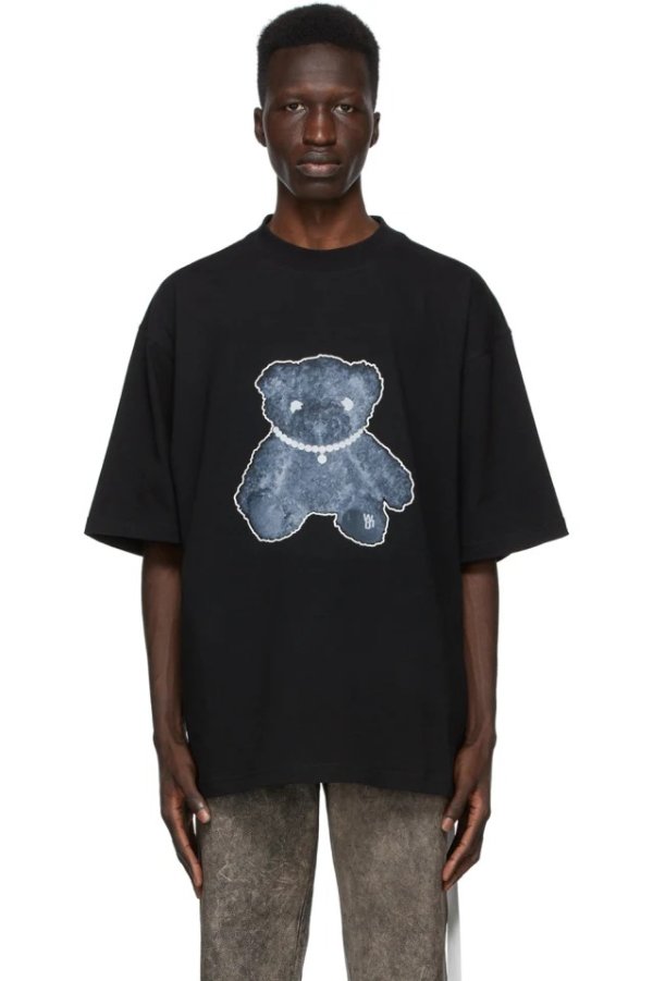 Black Pearl Necklace Teddy T-Shirt