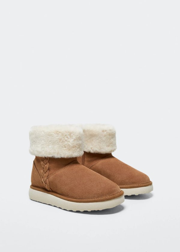 Shearling-lined ankle boots