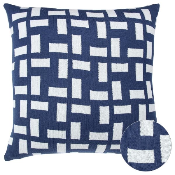 Attmore Contemporary Geometric Decorative Pillow Cover, 16"x16" - Contemporary - Decorative Pillows - by Houzz