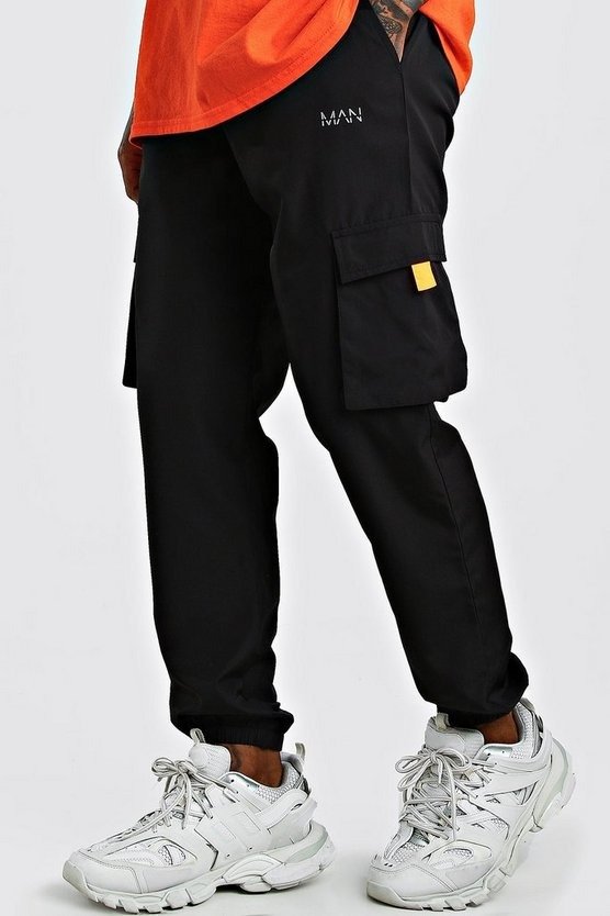 MAN Shell Cargo Joggers With Tabs