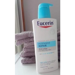 Eucerin Lotion, Intensive Repair, Rich Very Dry Skin, 16.9 Ounce