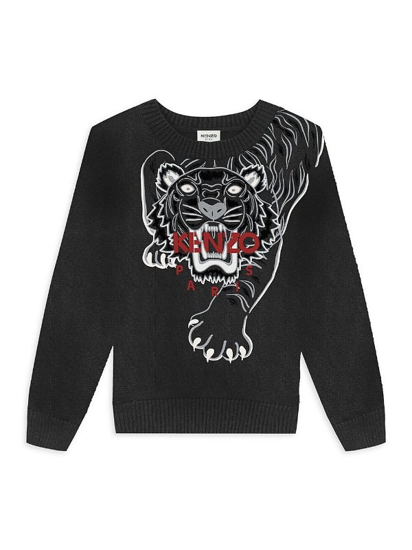 Little Boy's & Boy's Front-To-Back Tiger Sweater