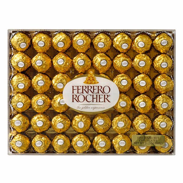 Ferrero Rocher Fine Hazelnut Chocolates 48 Pieces