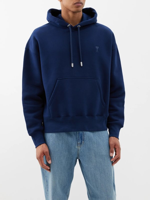 de Coeur-logo organic-cotton blend hoodie