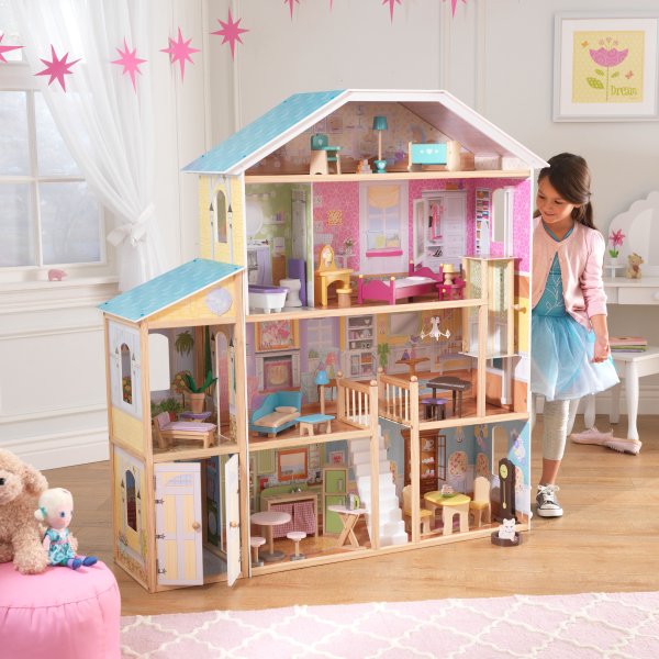 Majestic Mansion Dollhouse with 34 Accessories