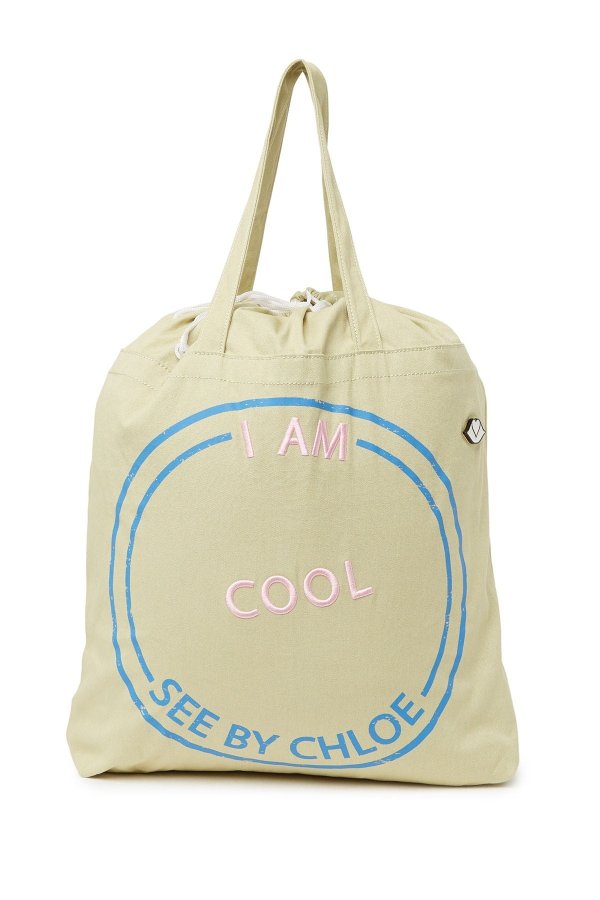 I Am Cool Canvas Large Tote