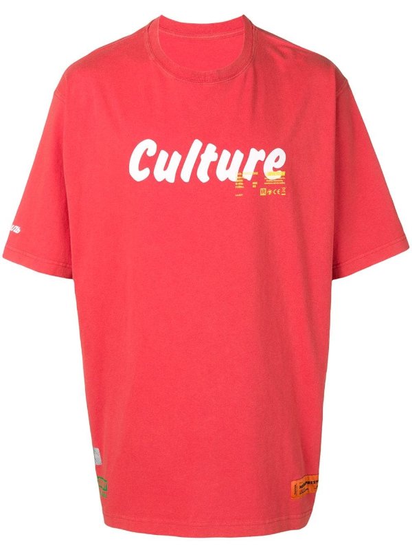Culture printed oversized T-shirt