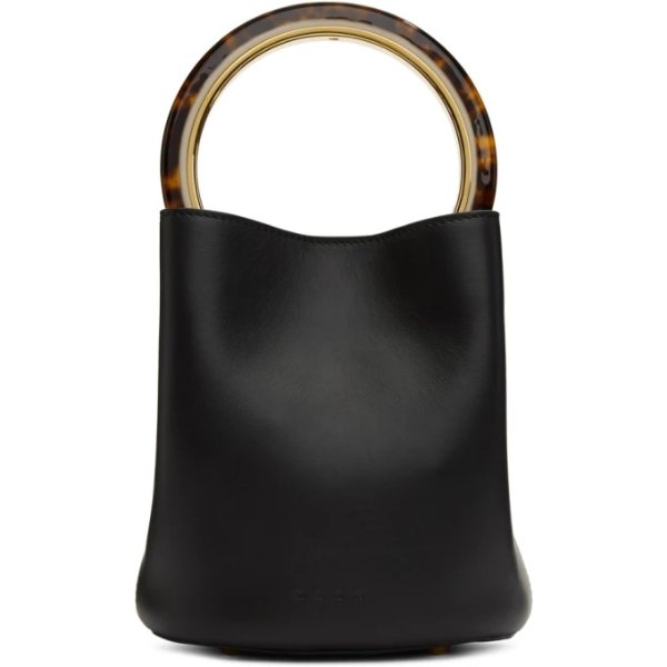 - Black Mini Pannier Bucket Bag