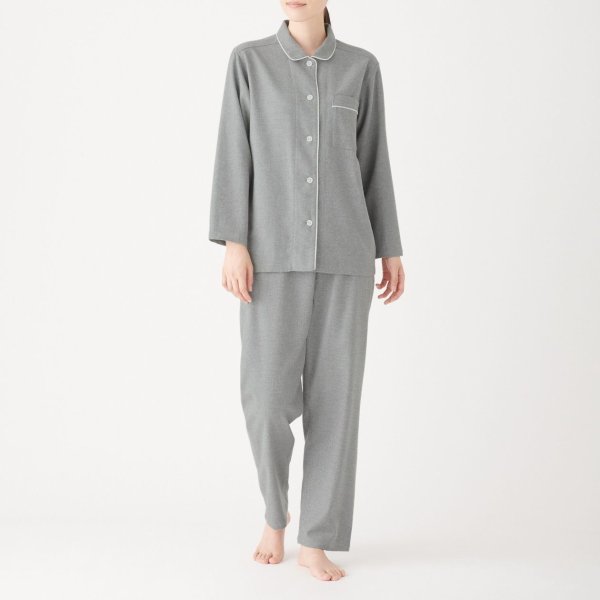 Xinjiang Cotton Flannel Side Seamless Pyjama | MUJI Online