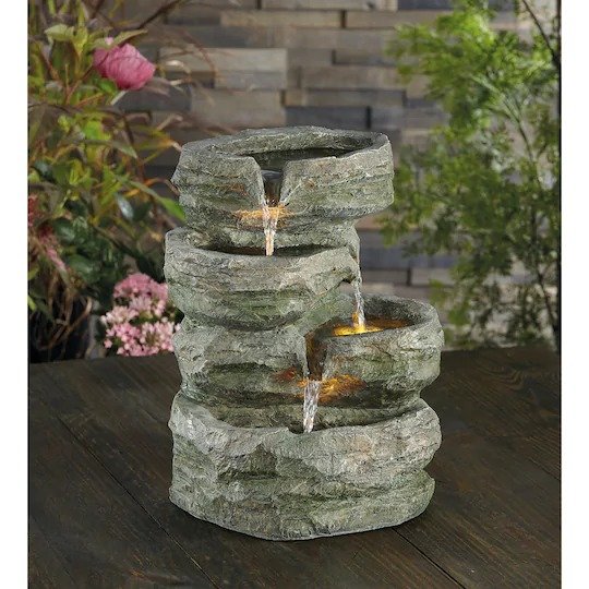 16" Tabletop Rock Fountain by Ashland®