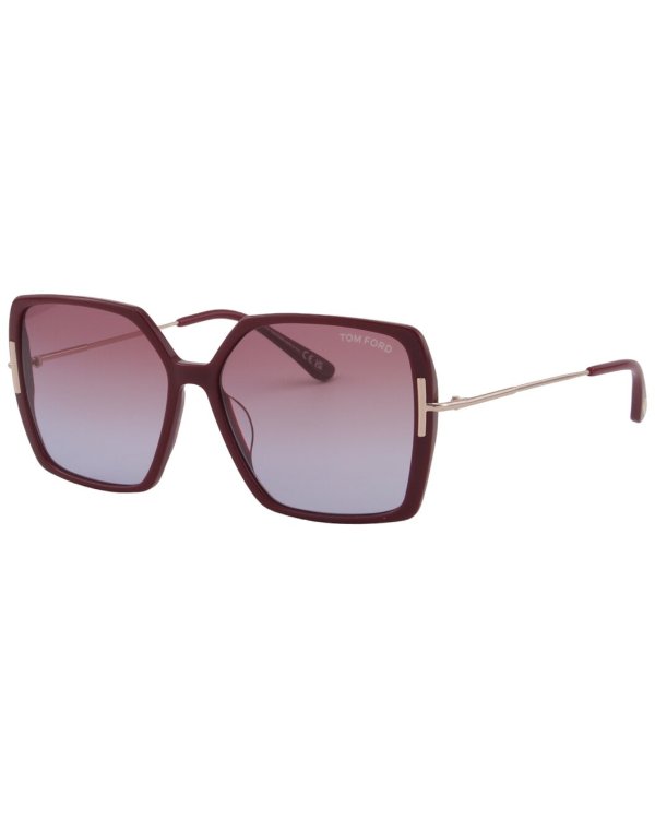 Women's Joanna 59mm Sunglasses / Gilt