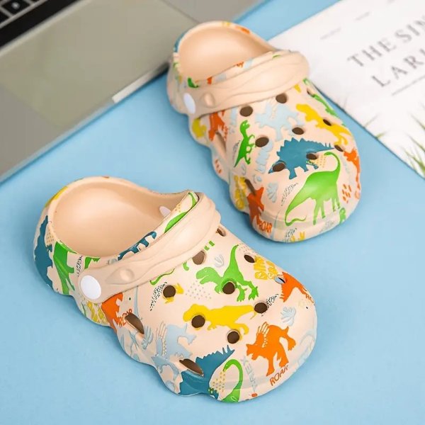 Casual Cute Cartoon Breathable Clogs For Girls, Quick Drying Lightweight Anti Slip Clogs For Indoor Outdoor Shower Beach Pool, All Seasons